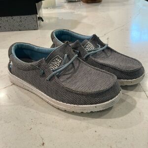 Gray Hey Dude shoes size Y6